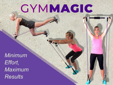 Summers GymMagic Resistance Bands Workout Fitness Exercises, Pilates Bar Yoga Stick Home Training Exercise Trainer, Full Body Toning Band - (Container Product Without Box) - Imported from UK